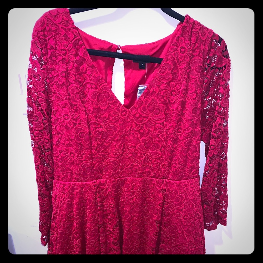 Red Lace Torrid Dress Size 1 or 14/16
